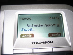 Téléphone OVH ST2030 recherche l'agent d'appel